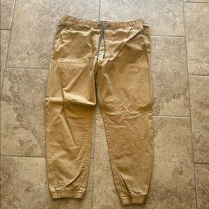 American Eagle Outfitters Tan Joggers